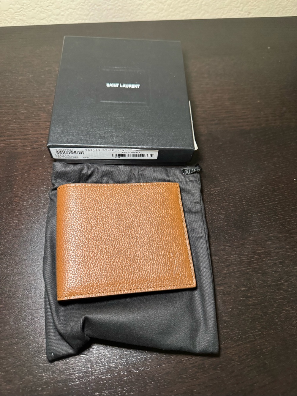 SAINT LAURENT Men’s Cassandra Leather Bifold Wallet